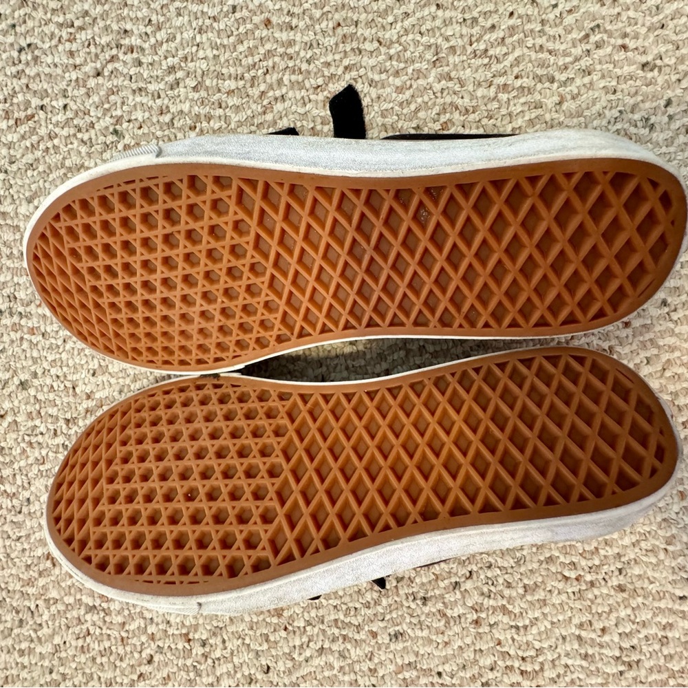 VANS Black and White Velcro Sneakers - Picture 7 of 8